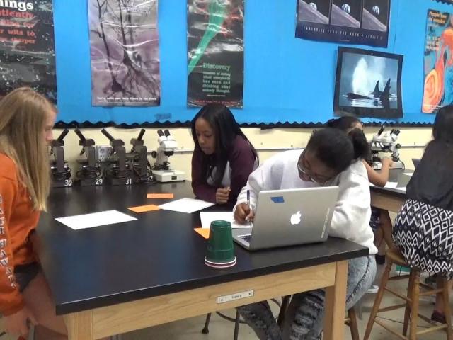 students in a classroom